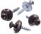 SECCARO Spenglerschraube 4,5 x 25 mm, RAL 8014 sepiabraun, Edelstahl A2, EPDM-Dichtscheibe 15 mm, TX/Innensechsrund, 100 Stück