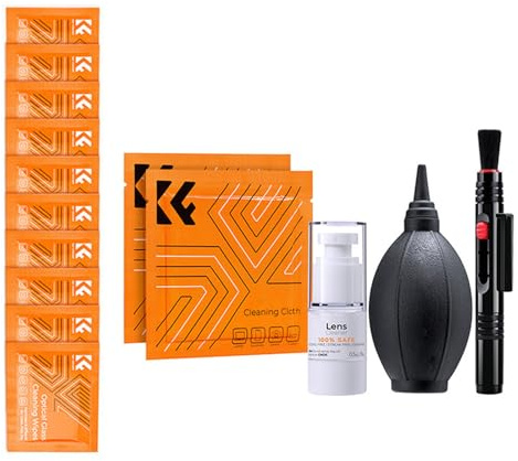 Ksikdeg Kameraobjektiv-Set mit weicher Spitze, Luftgebläse, Mikrofasertuch, Objektivstift für DSLR