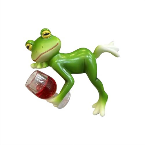 SHUZHENG Pflanzgefäß-Dekoration, Frosch-Blumentopf-Aufhänger, lustiger Frosch-Pflanzgefäß, hängende Pflanzendekorationen für Blumentopf, Terrasse, Hof, Rasen, Ornament, Gartenzwerge