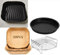21cm Accessori Friggitrice ad Aria in Silicone,Teglie per Philips XL 6,2L,COSORI 5,5L 4,7L, Cecotec 6L, Innsky 5,5L, Ardes 5L,Contenitori per Friggitrice ad Aria con Silicone,Vassoio Pizza,Griglia