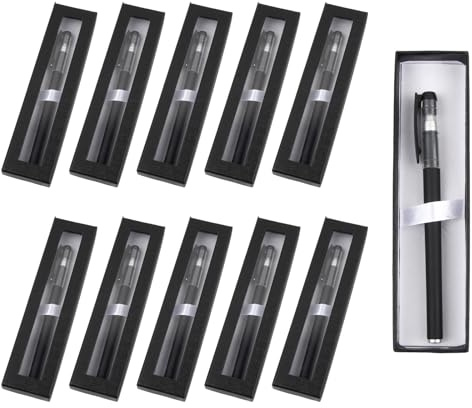 10 Stück Stifte Verpackung Box 18 x 5,2 x 2,5 cm, Kugelschreiber Boxen Leere, Schmuck Schachtel Klein für Halsketten, Papier Einzelhandel Geschenkbox für Uhren Schreibwaren, Stifte GeschenkBox (Set A)