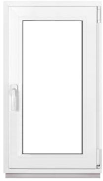 Framex Ventana de plástico blanco ancho x alto 60 x 100 cm (600 x 1000 mm) 3 compartimentos (32 mm) basculante giratorio DIN derecho – Premium – Todos los tamaños