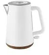 New Matte White 1.7L Scandi Fast Boil Kettle – 3KW Rapid Electric Kettle with Energy-Saving 1 Cup Boil, Cordless Base, Water Level Indicator & Boil Dry Protection D-07 (Matte white)