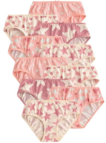 NEXT Mädchen 10er-Pack Unterhosen Pink Hearts Numeric_86-Numeric_92