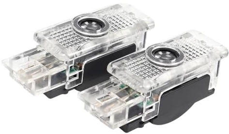 KYPSZQPSH Projecteur de logo de porte de voiture à LED, 2 pièces, for W203, W240, W209, R199, C, SLK, CLK, SLR, accessoires de lumière de bienvenue(For-Mercedes)