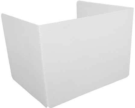 Tofficu Sichtschutzwand Schreibtischtrenner Faltbar Weiß Kunststoff Abwischbar Prüfungsbarriere Für Klassenzimmer Büro Lernräume