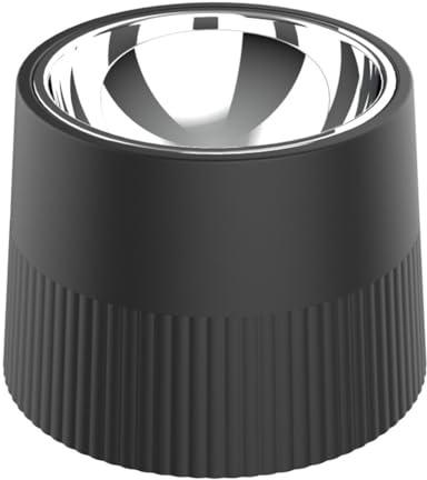Sirxlevcy Elevated Dog Bowl, Raised Dog Feeder with Removable Stainless Steel Food and Water Bowl, Non-Skid Dog Dish Black Easy to Use