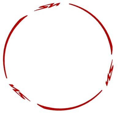 Adesivi Cerchi Rosso per Honda SH 125 150 350 2020 2021 2022 2023 2024 2025