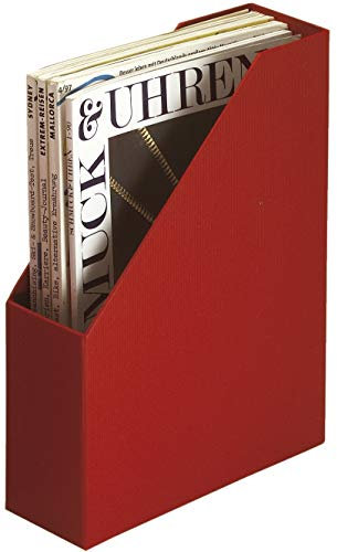 Rössler Papier 1318452360 - S.O.H.O. Stehsammler für DIN A4, 8 x 26 x 31,5 cm, Rot, 1 Stück