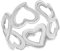 Tuscany Silver Damen Ring Sterling Silber Offen Herzen Band - Größe P