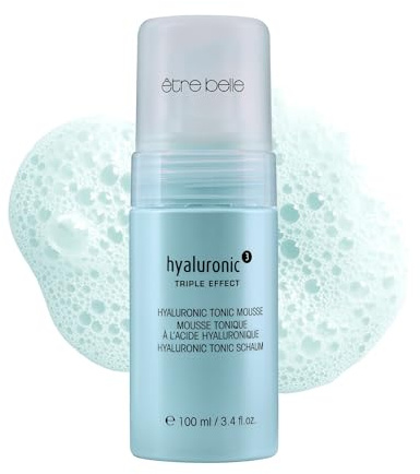 être belle hyaluronic³ Tonic Schaum 100 ml – Erfrischender Gesichtstonic mit Hyaluronsäure, Kiwi & Tigergras – Feuchtigkeitsspendender Reinigungsschaum für jeden Hauttyp