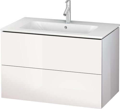 Duravit L-Cube Two Drawer Wall-Mount Vanity Unit White