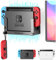 TotalMount Wandhalterung für Nintendo Switch / Switch OLED Konsole mit Hitze Management und Sicherheits-Klip Schwarz