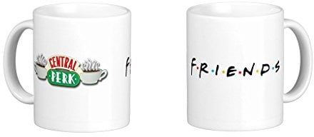 Lewistons-Of-London Friends TV Show Series USA Sitcom The one where Drink Tea Coffee Central Perk Funny Humour Work banter Coffee Tea Gift Novelty Office Boss Ceramic White Cup 11oz Mug