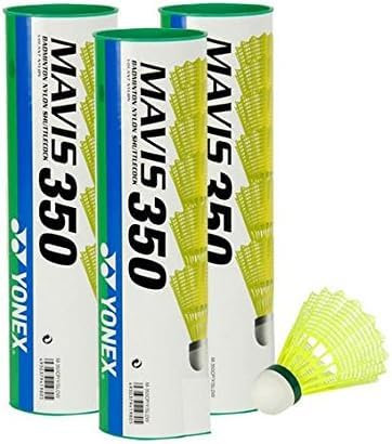 Yonex Mavis 350 Badmintonball gelb 5X6=30 Stück Nylonshuttle Farbe: Green/Slow