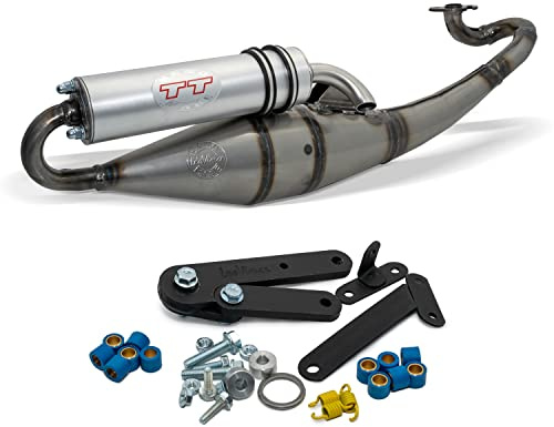 Auspuffanlage LeoVince Aluminium Komplettanlage Handmade TT für Malaguti F12 Phantom/Kat AC/LC