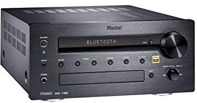 Magnat MC 100 | Kompakter High-End Stereo CD-Receiver mit Hi-Res Qualität | CD, DAB+, FM, Bluetooth®, Audiostandard Qualcomm® aptX(TM) - schwarz