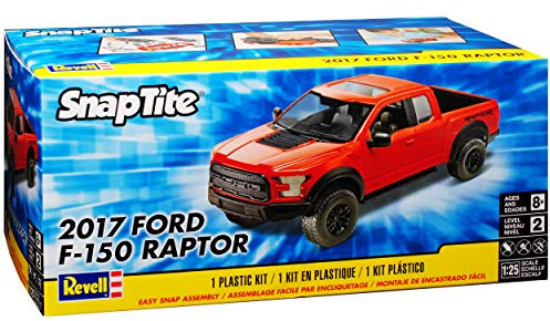 Ford F*150 Raptor Rot Pick-Up 13. Generation Ab 2014 Version 2017 Snap Tite Bausatz Kit 1/24 1/25 Revell Modell Auto