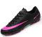 BOTEMAN Mens Football Shoes Breathable Boys Girls Soccer Trainers Cleats Professional Football Boots Unisex,Black,8 UK