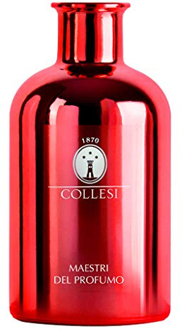 Collesi Duftflasche 500 ml - Glasflasche - Farbe Rot Metallic - Dicke mit Spiegeleffekt - Dekorelement - Made in Italy