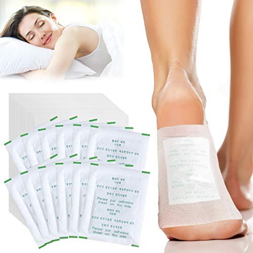 100pcs Detox Foot Patches, Funpa Foot Detox Pads Natural Organic Foot Pads Toxins for Clean Body&Pain Relief&Stress Relief&Improve Sleep Quality with Foot Detox Patches (White) (100pcs Bamboo Vine)