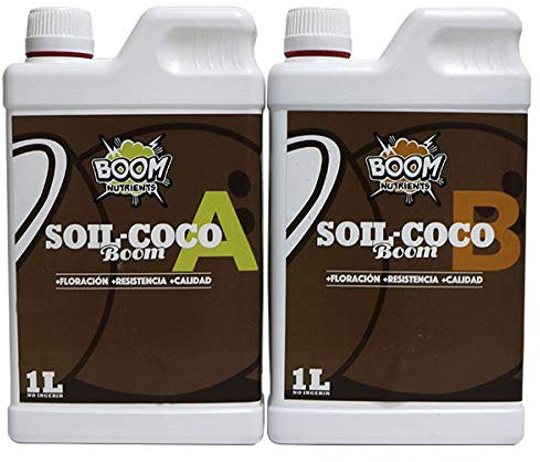 Boom Nutrients | Engrais de Floraison pour Coco | Soil Coco Boom A+B 1 L