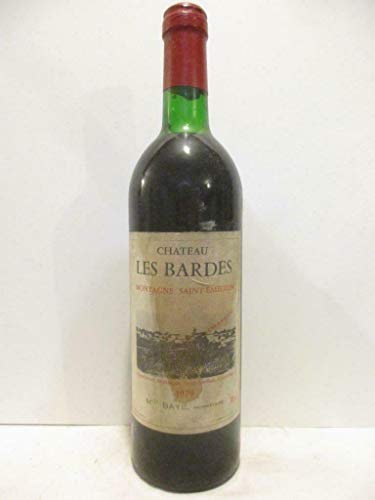 montagne saint-émilion château les bardes (étiquette sale) rouge 1979 - bordeaux