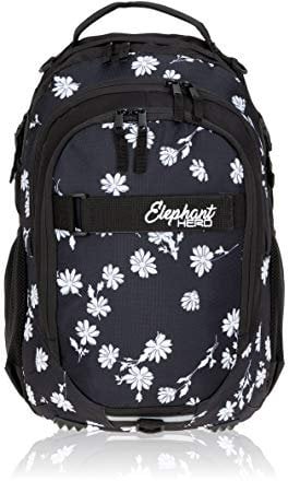 Elephant Schulrucksack HERO SIGNATURE Rucksack (Black Flower (Schwarz/Blume))