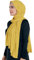 Lina & Lily Maxi Hijab Jersey Premium, Kopftuch Schal Turban für Muslimische Frauen (Senf)