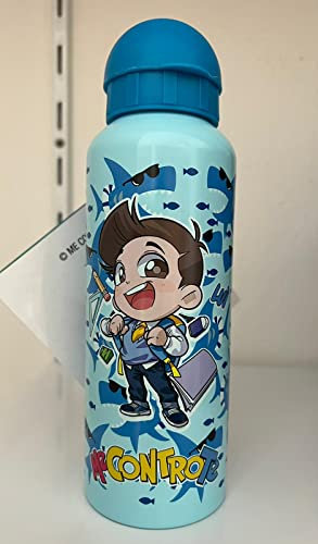 FCP ME CONTRO TE BORRACCIA ALLUMINIO SVITABILE COLORATA LUI' SOFI' 450 ML CON TAPPO (AZZURRO BLU)