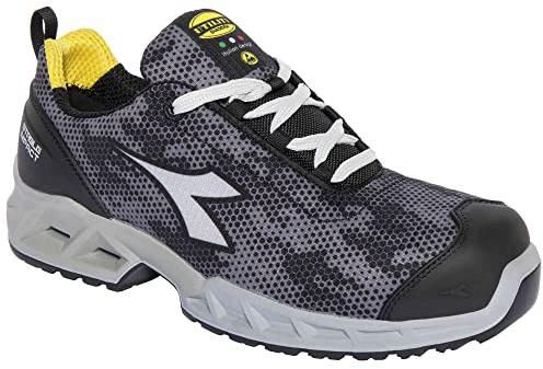 Diadora Unisex Shark Stable Impact Low S1p SRC ESD Sneaker, Grau Schwarz, 46 EU