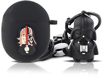 Case for Google Pixel Buds Pro Earbuds, XMBYGY Silicone Pixel Buds Pro Charging Case Protective Cover with Doll and Keychain - Cute Skin Designed