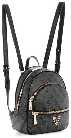 GUESS Zaino Manhattan, Logo Carbone, L: 8 W: 4 H: 11 Donna