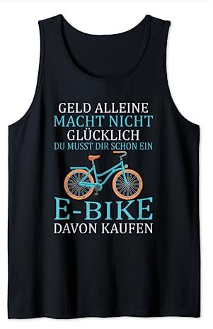 E-Bike Akku Fahrrad Elektrofahrrad Spruch Tank Top