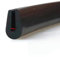Bande en U en caoutchouc pour bord de protection, panneau en verre, métal, bois, feuille noire, bande d'étanchéité de type U, protection anti-collision, ronde, 1 x 4 x 10 mm, 1 mètre
