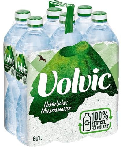 Volvic Naturelle stilles Mineralwasser, 12er Pack (12 x 1 l) EINWEG
