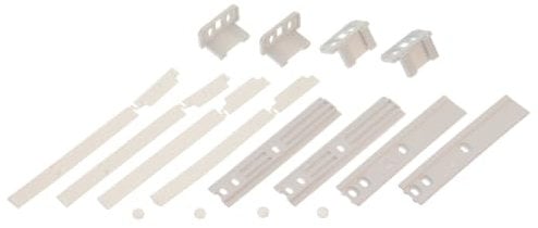 Paxanpax PRF243 Integrated Fridge Freezer Decor Door Mounting & Installation Plastic Sliding Bracket Fixing Kit Fits Whirlpool Maytag - Pack of 4