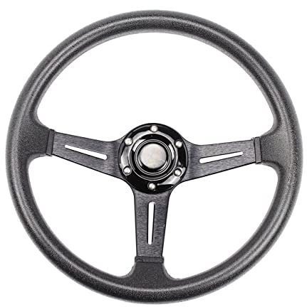 NOVEMS Lenkrad Auto Sportlenkrad Modifiziertes Rennlenkrad 14 Zoll 350 Mm Aluminium Bewegliches Ruder Universal Für Golf 4 (Color : 1)