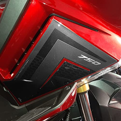 Resin Bike Aufkleber für Motorrad Kompatibel mit Honda Forza 750 2021-2024 Metall. Seitenschutz für den Tank vor Stößen und Kratzern. Paar 3D-Harzklebstoff - Stickers - Made in Italy