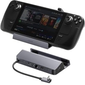 Anker Docking Station for Steam Deck/ROG Ally, 6-in-1 Steam Deck Dock, USB C Hub with HDMI 4K@60Hz, 1Gbps Ethernet, 2 USB-A and 1 USB-C Ports, 100W Fast Charging For Steam Deck, ROG Ally, and More