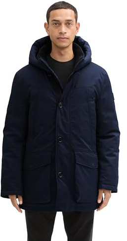 TOM TAILOR Herren 1041321 Arctic Winterpaka mit abnehmbarer Kapuze