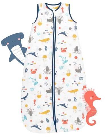 schlummersack Baby Kinder Schlafsack Sommer 80 cm Meerestiere
