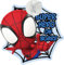 TataWay - Spidey Baby on Board Schild | Kindersicherheit | Saugnapfbefestigung | Spinnennetzform 20 cm | Superhelden Grafik, Spiderman, Einheitsgröße, Vinyl