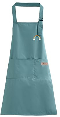 PAEHUIMT Delantal Cocina Hombre Mujer, Delantal Barbacoa, Impermeable, Mandil Camarero