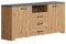 trendteam smart living - Follow - Sideboard - Artisan Eiche/Matera - Kommode mit 5 Fächern und 3 Schubladen - (BxHxT) 180 x 83 x 40 cm - Vollauszug-Funktion