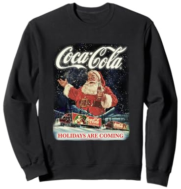 Coca Cola Santa Holidays Are Coming Christmas Sweatshirt
