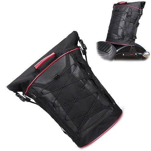 KMWSHAN Aufbewahrungstasche Für Harley Für Davidson Iron 883 1200 Forty-Eight Motorrad Rucksack Schwanz Tasche Rücksitz Tasche Werkzeug Tasche Tragbare Tasche