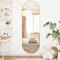 SDXYSTCE Ovaler Spiegel, 120x40cm Wandspiegel, Gold Ganzkörperspiegel mit Metallrahmen, Schlafzimmer Garderobe Wohnzimmer Home Studio Dekorativer Moderner Ankleidespiegel