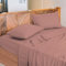 NARCISO - Lenzuola Matrimoniali 100% Cotone Made in Italy, Completo Letto Matrimoniale Composto da 1 Lenzuolo Sotto con Angoli 180x200, 1 Lenzuolo Sopra 240x290, 2 Federe Cuscini 50x80cm (Cipria)