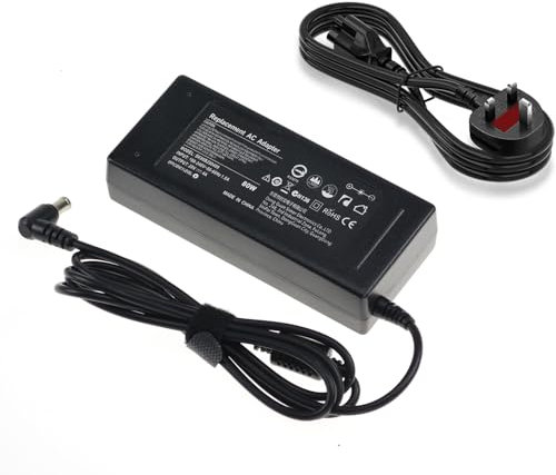 Jippofu 19V AC Adapter Power Cable for Samsung TV DC Power Supply for 32 J5205 J5003 22 UN32J4000AF Compatible with LG Electronics 19 20 22 23 24 27 LED LCD Monitors and TVs Monitor Power Cord